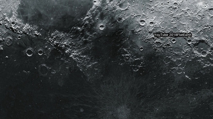 The Moon in 4K   UHD video Views of the Close Moon through Telescope  2018Flatearth